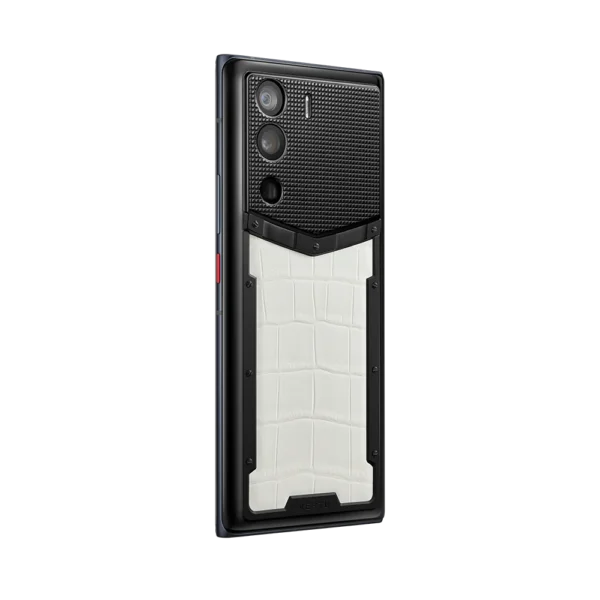 METAVERTU ALLIGATOR SKIN 5G WEB3 PHONE -CREAMY WHITE - Image 3