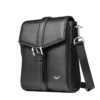 BUSINESS CROSSBODY LEATHER MINI COURIER & MESSENGER BAG FOR MEN BLACK - Image 2