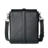 BUSINESS CROSSBODY LEATHER MINI COURIER & MESSENGER BAG FOR MEN BLACK - Image 4