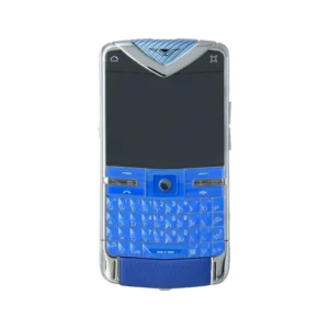 VERTU QUEST POLISH SS PEAT LTR RM-582V CN CLASSIC KEYPAD PHONE -BLUE