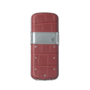 CONSTELLATION RETRO ALLIGATOR LEATHER CLASSIC KEYPAD PHONE C RED