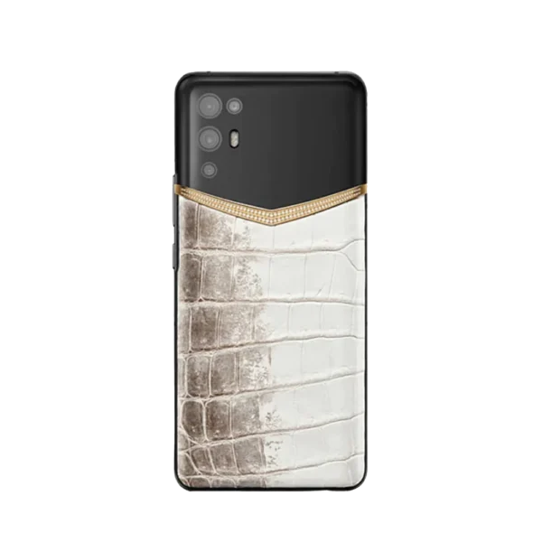 IVERTU 18K GOLD HIMALAYA ALLIGATOR SKIN 5G PHONE