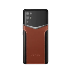 IVERTU CALFSKIN STITCHING PHONE BROWN & BLACK
