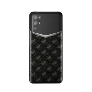 IVERTU MONOGRAM CANVAS LEATHER PHONE C BLACK