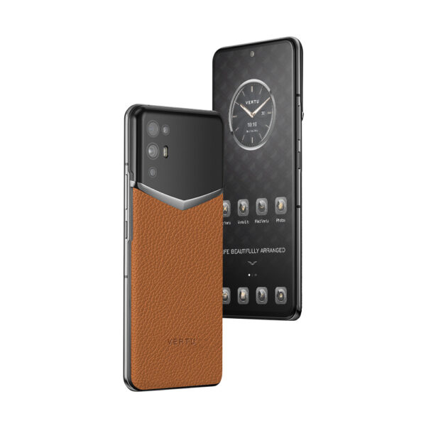 IVERTU CALFSKIN 5G PHONE C OCHRE BROWN - Image 2