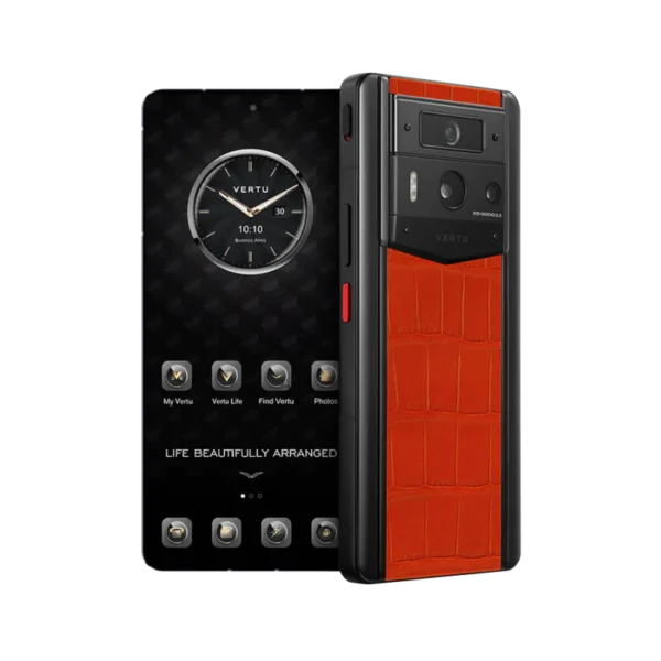 METAVERTU 2 ALLIGATOR SKIN WEB3 AI PHONE C PHOENIX ORANGE