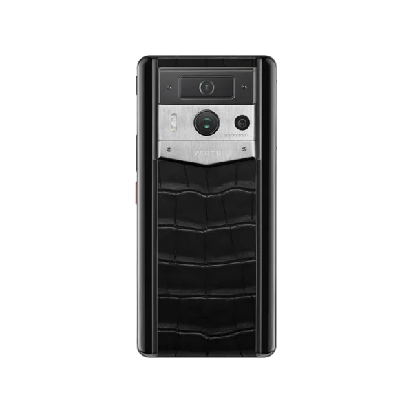 METAVERTU 2 ALLIGATOR SKIN WEB3 AI PHONE C BLACK(SILVER CASE) - Image 2