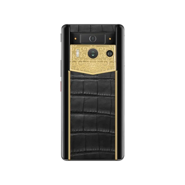 METAVERTU 2 LUXURY CUSTOM-MADE LOTUS CLUSTER WITH ALLIGATOR SKIN WEB3 AI PHONE C BLACK - Image 2