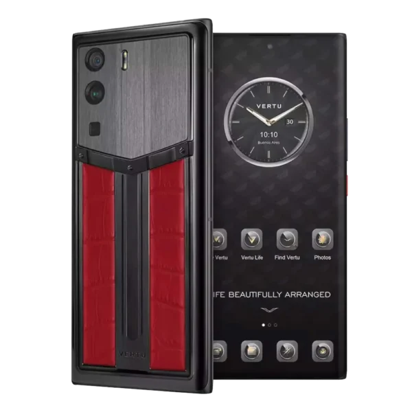 METAVERTU RACE TRACK DESIGN ALLIGATOR SKIN WEB3 PHONE C FLAME RED