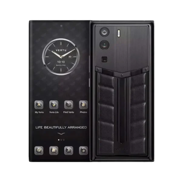 METAVERTU RACE TRACK DESIGN CALFSKIN 5G WEB3 PHONE C BLACK - Image 2