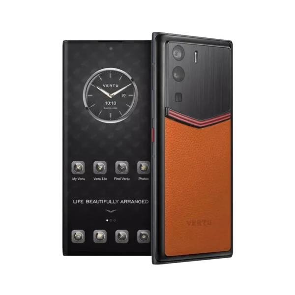 METAVERTU ENAMELED CALFSKIN 5G WEB3 PHONE C ORANGE