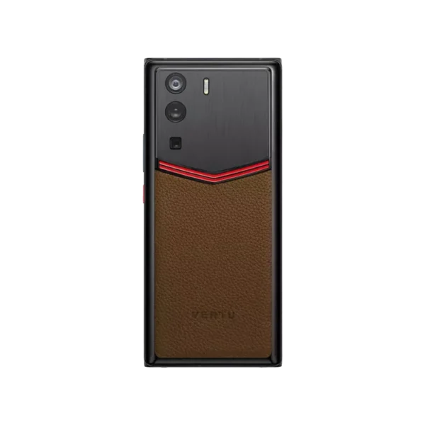 METAVERTU ENAMELED CALFSKIN 5G WEB3 PHONE C BROWN - Image 2