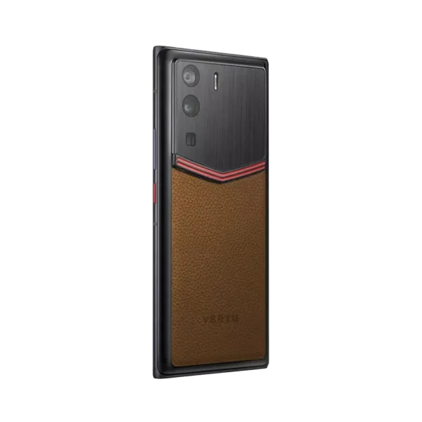 METAVERTU ENAMELED CALFSKIN 5G WEB3 PHONE C BROWN - Image 3