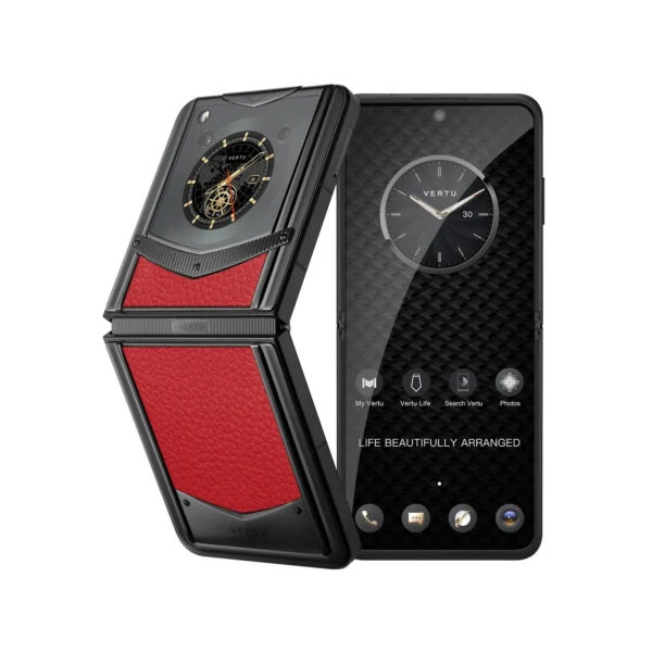 VERTU? IRONFLIP CALFSKIN SERIES-RASPBERRY RED