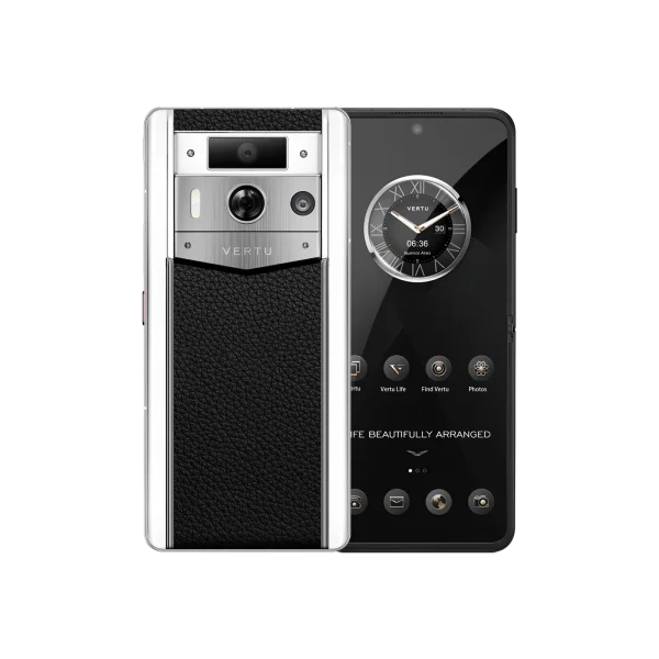 METAVERTU 2 WHITE CALFSKIN WEB3 AI PHONE BLACK (SILVER CASE)